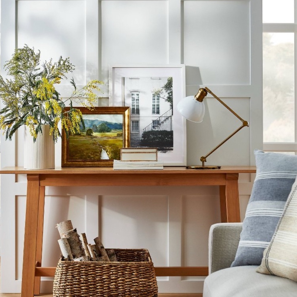 Studio McGee 16”x14” Summer Pasture Framed Wall Art Brass